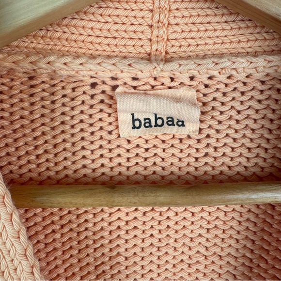 Babaa cardigan no 22 in cantaloupe cotton - Picture 4 of 10